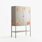 Abstract Spring Flowers - Loft Cabinet - Raissa Oltmanns - Pebble - Overlay Metal