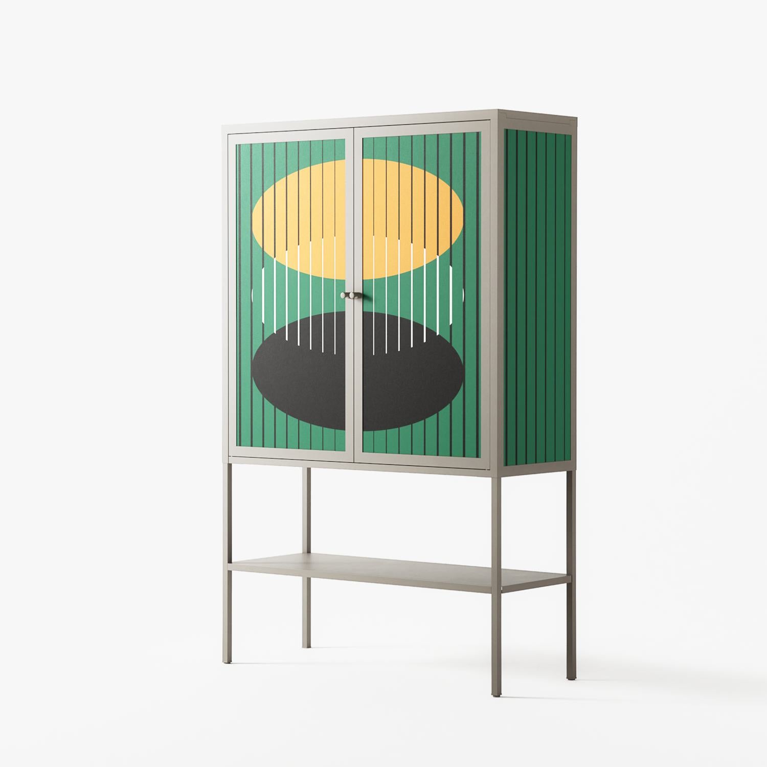 Soul Split - Loft Cabinet - Oluwaseyi Samuel Adebayo - Pebble - Overlay Metal