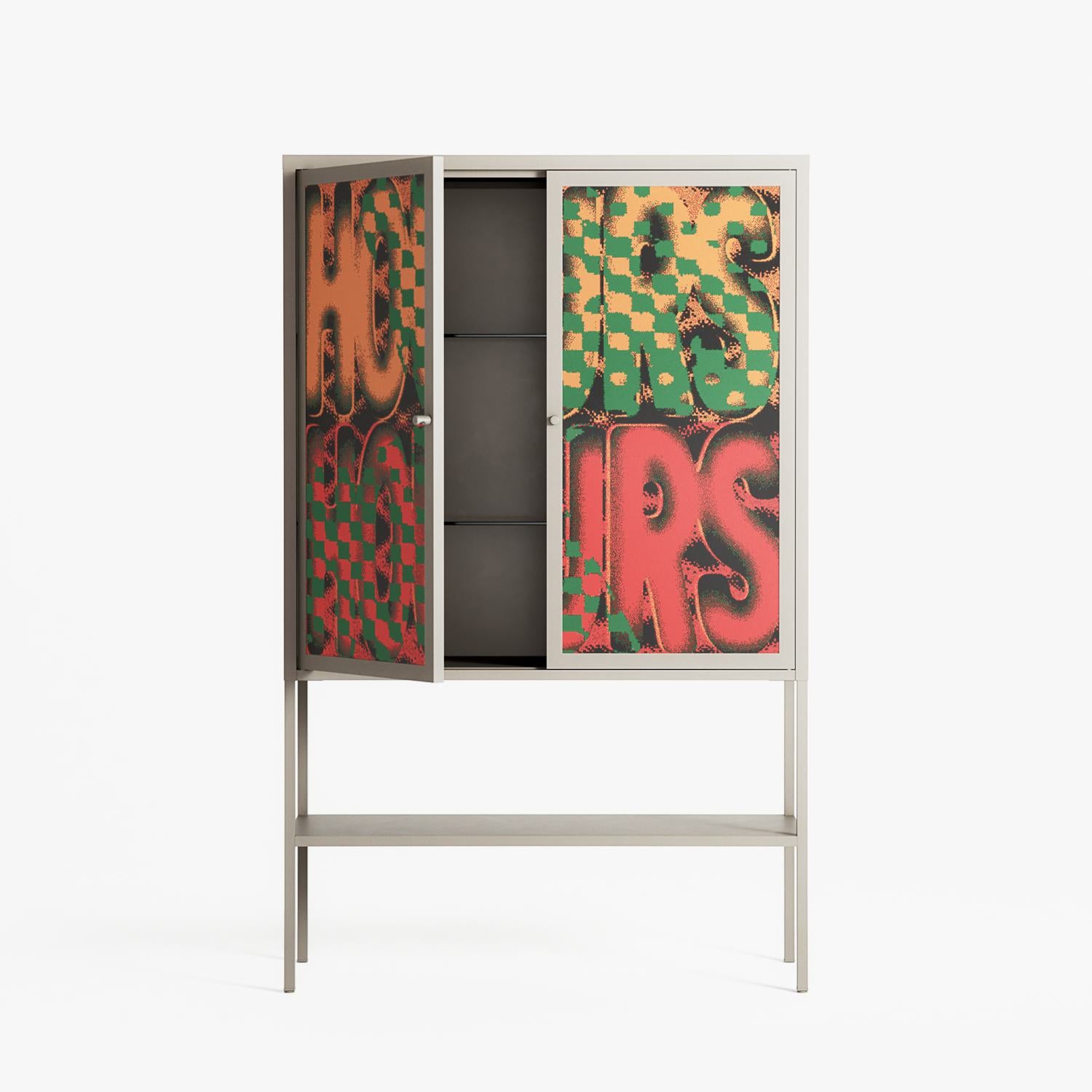 Hours - Loft Cabinet - Oluwaseyi Samuel Adebayo - Pebble - Overlay Metal