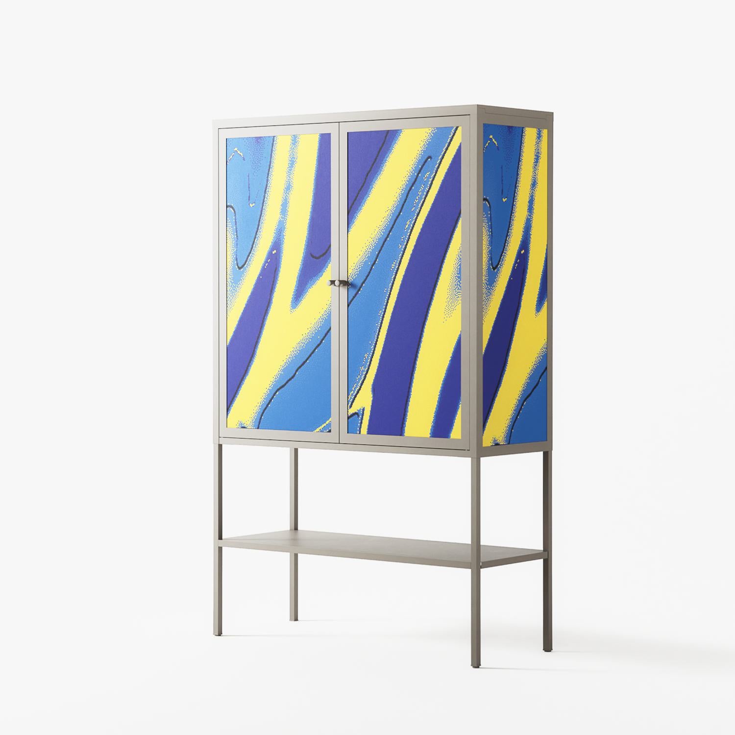 Blue Gale - Loft Cabinet - Oluwaseyi Samuel Adebayo - Pebble - Overlay Metal