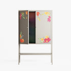 Abstract Spring Flowers - Loft Cabinet - Raissa Oltmanns - Pebble - Overlay Metal