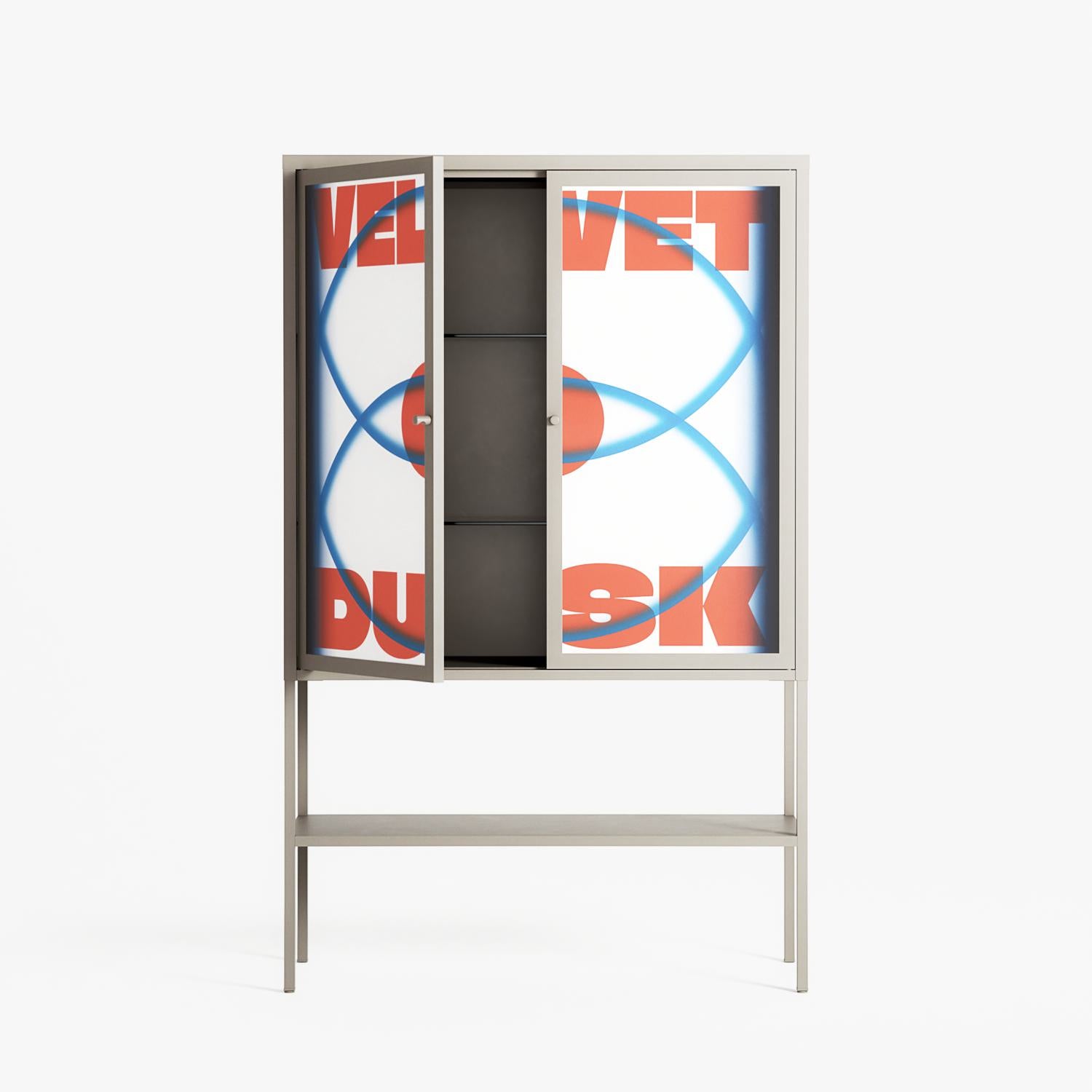 Velvet Dusk - Loft Cabinet - Oluwaseyi Samuel Adebayo - Pebble - Overlay Metal