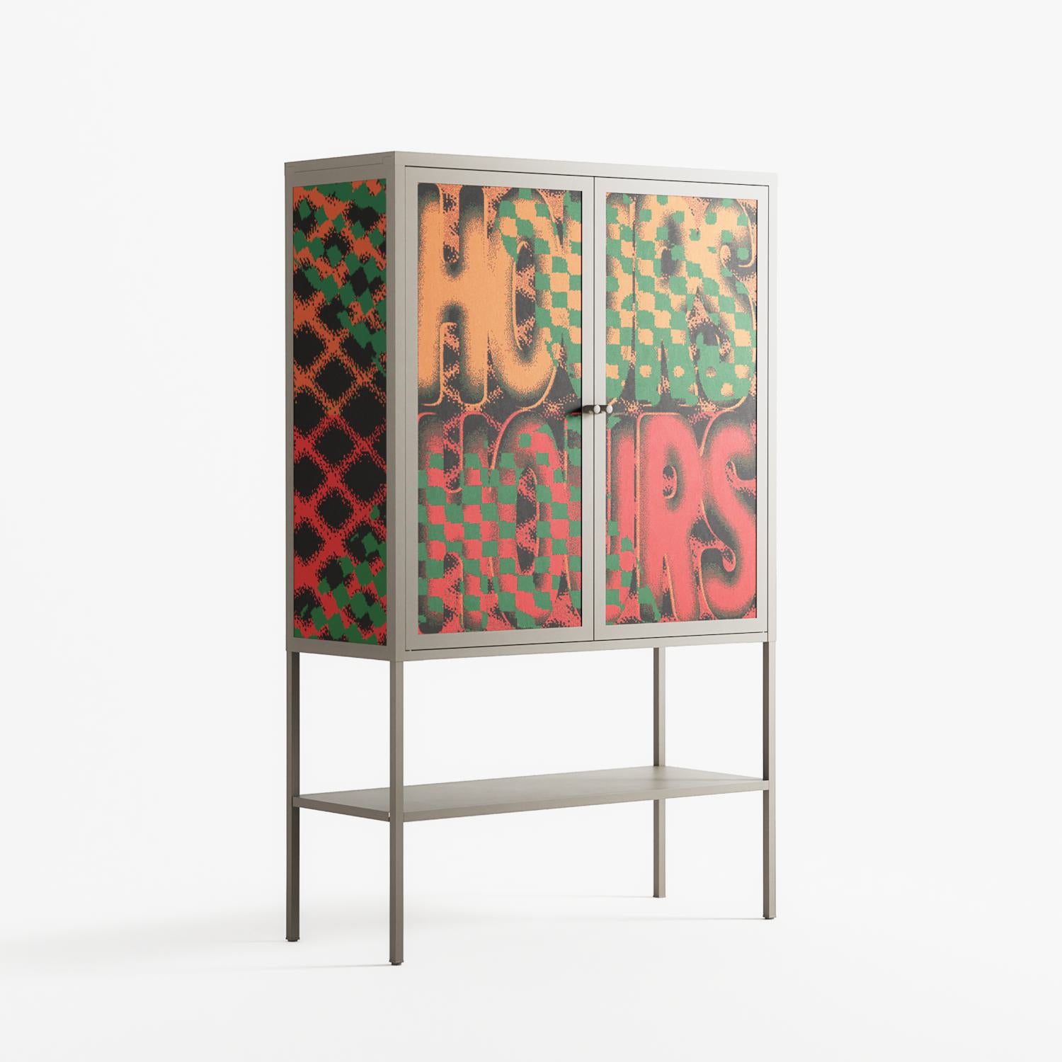 Hours - Loft Cabinet - Oluwaseyi Samuel Adebayo - Pebble - Overlay Metal