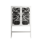Black Potted Plant - Loft Cabinet - Konrad Blaszczyk - Chalk - Overlay Metal