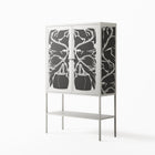 Black Potted Plant - Loft Cabinet - Konrad Blaszczyk - Chalk - Overlay Metal