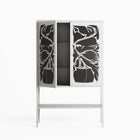 Black Potted Plant - Loft Cabinet - Konrad Blaszczyk - Chalk - Overlay Metal