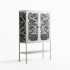 Black Potted Plant - Loft Cabinet - Konrad Blaszczyk - Chalk - Overlay Metal