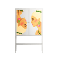 Twins - Loft Cabinet - Raissa Oltmanns - Chalk - Overlay Metal