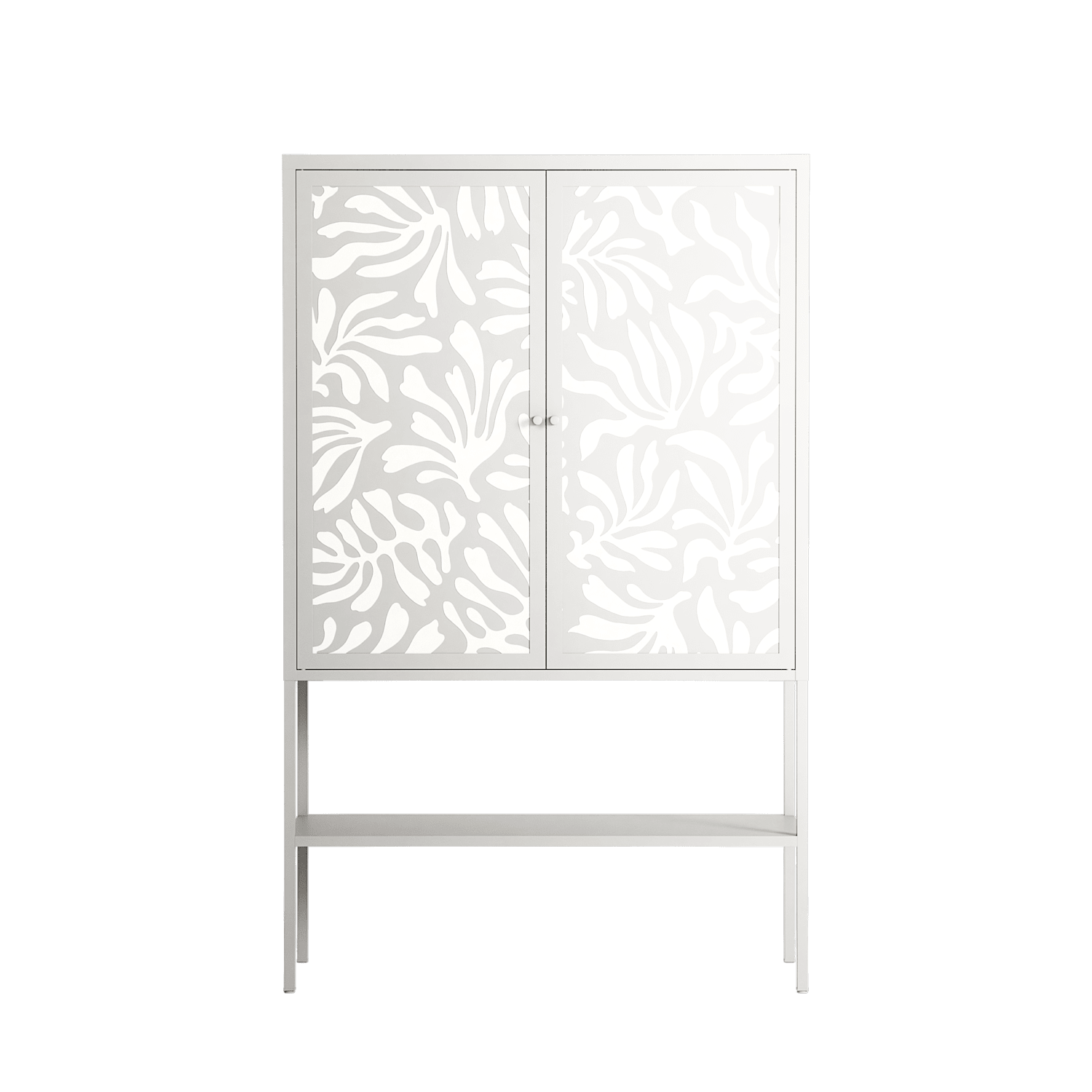 Botanica Offwhite - Loft Cabinet - Amy Suther - Chalk - Overlay Metal