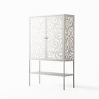 Botanica Offwhite - Loft Cabinet - Amy Suther - Chalk - Overlay Metal