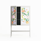 Floral Delight - Loft Cabinet - Sandra Hutter - Chalk - Overlay Metal