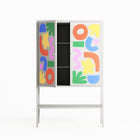 Fun Shapes - Loft Cabinet - Sandra Hutter - Chalk - Overlay Metal