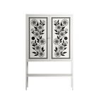 Barbed Bloom - Loft Cabinet - Daphna Sebbane - Chalk - Overlay Metal