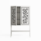 Barbed Bloom - Loft Cabinet - Daphna Sebbane - Chalk - Overlay Metal