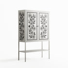 Barbed Bloom - Loft Cabinet - Daphna Sebbane - Chalk - Overlay Metal