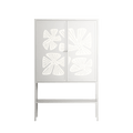 Blue Flower - Loft Cabinet - Magdalena Marchocka - Chalk - Overlay Metal