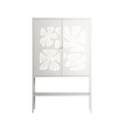Blue Flower - Loft Cabinet - Magdalena Marchocka - Chalk - Overlay Metal