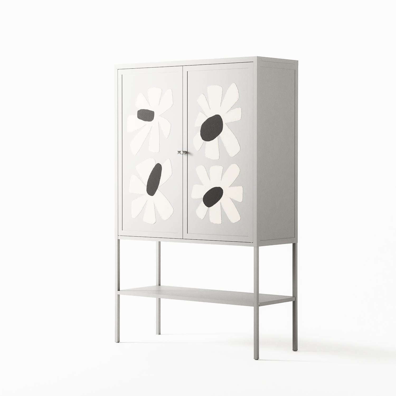 No Stress - Loft Cabinet - Magdalena Marchocka - Chalk - Overlay Metal