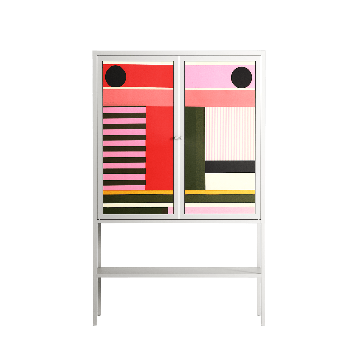 Harmonic - Loft Cabinet - Rikki Hewitt - Chalk - Overlay Metal