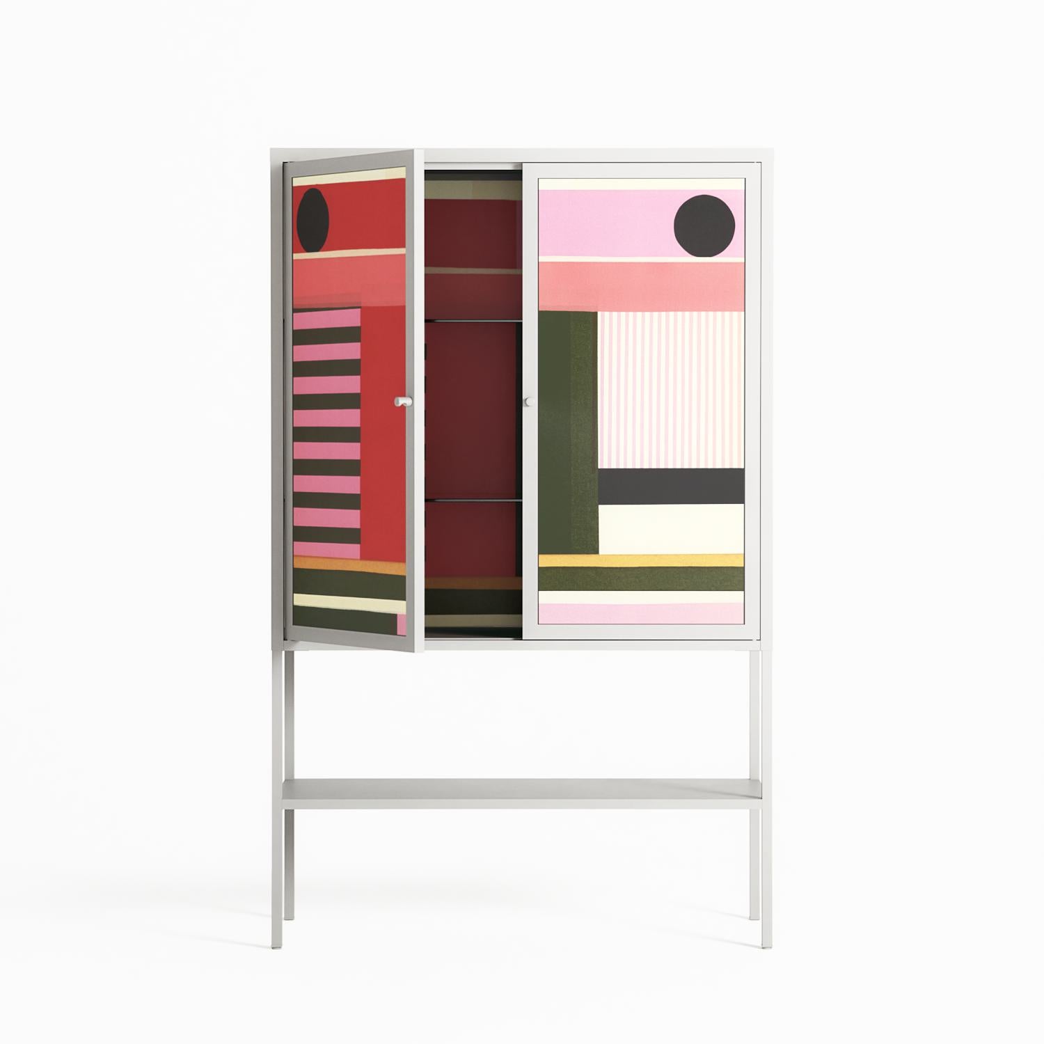 Harmonic - Loft Cabinet - Rikki Hewitt - Chalk - Overlay Metal