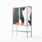 Plume - Loft Cabinet - Rikki Hewitt - Chalk - Overlay Metal
