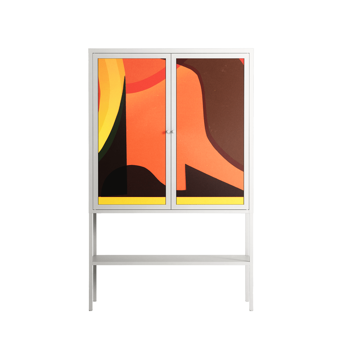 Swift - Loft Cabinet - Rikki Hewitt - Chalk - Overlay Metal