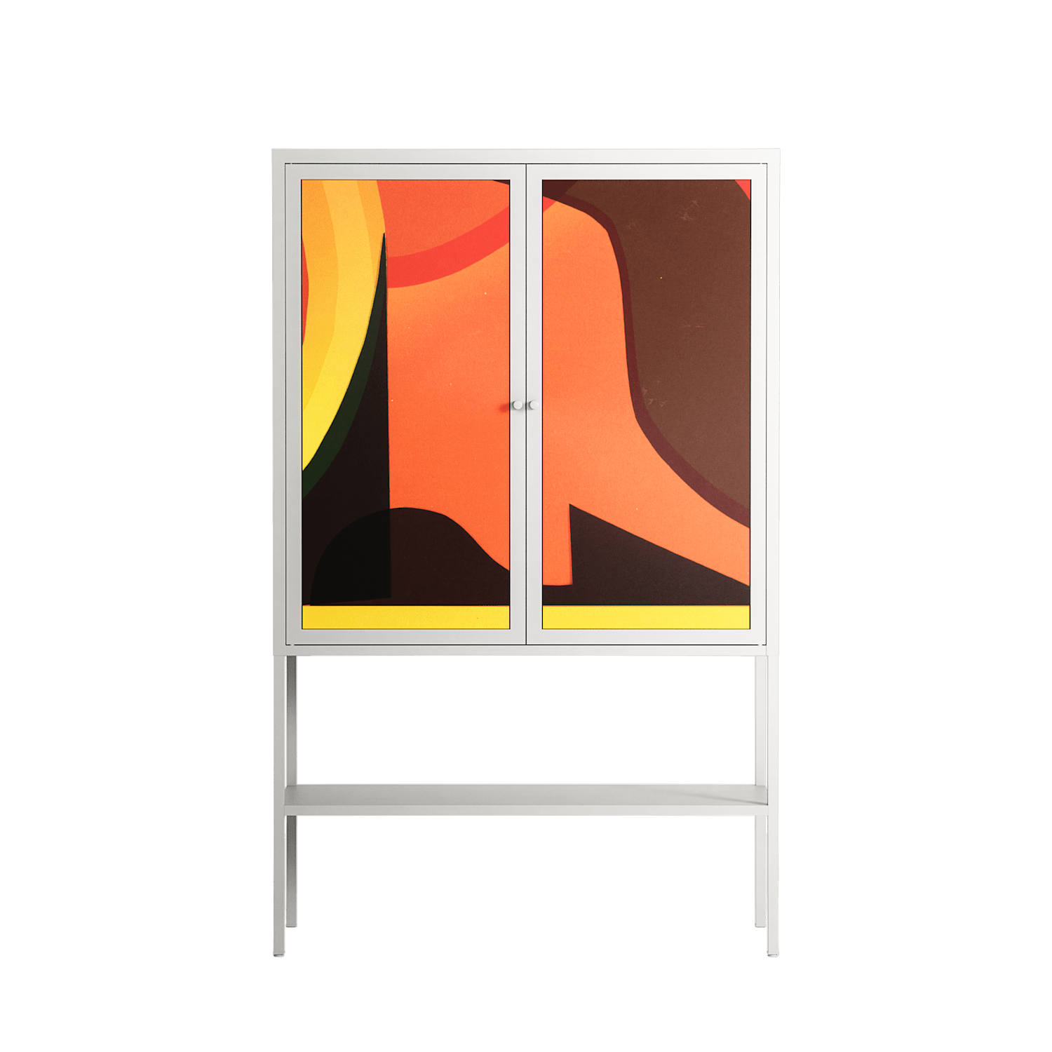 Swift - Loft Cabinet - Rikki Hewitt - Chalk - Overlay Metal