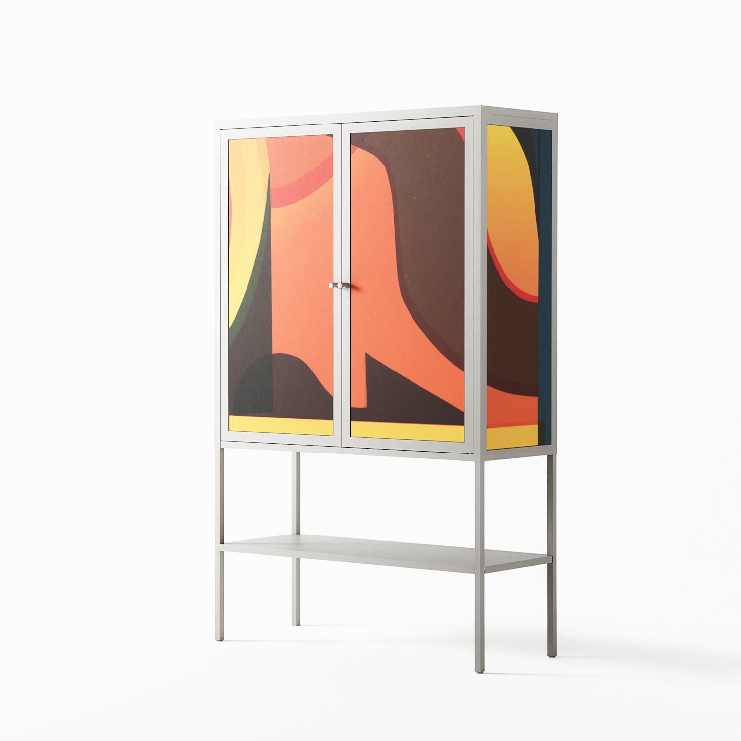 Swift - Loft Cabinet - Rikki Hewitt - Chalk - Overlay Metal