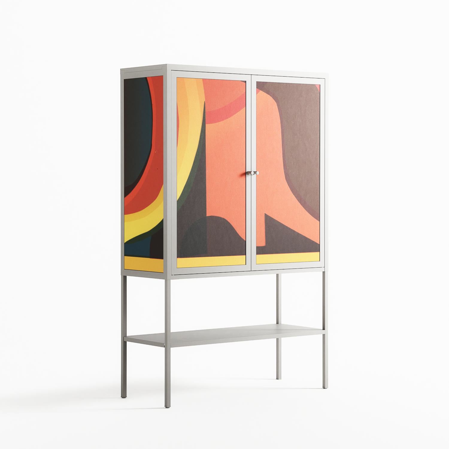 Swift - Loft Cabinet - Rikki Hewitt - Chalk - Overlay Metal