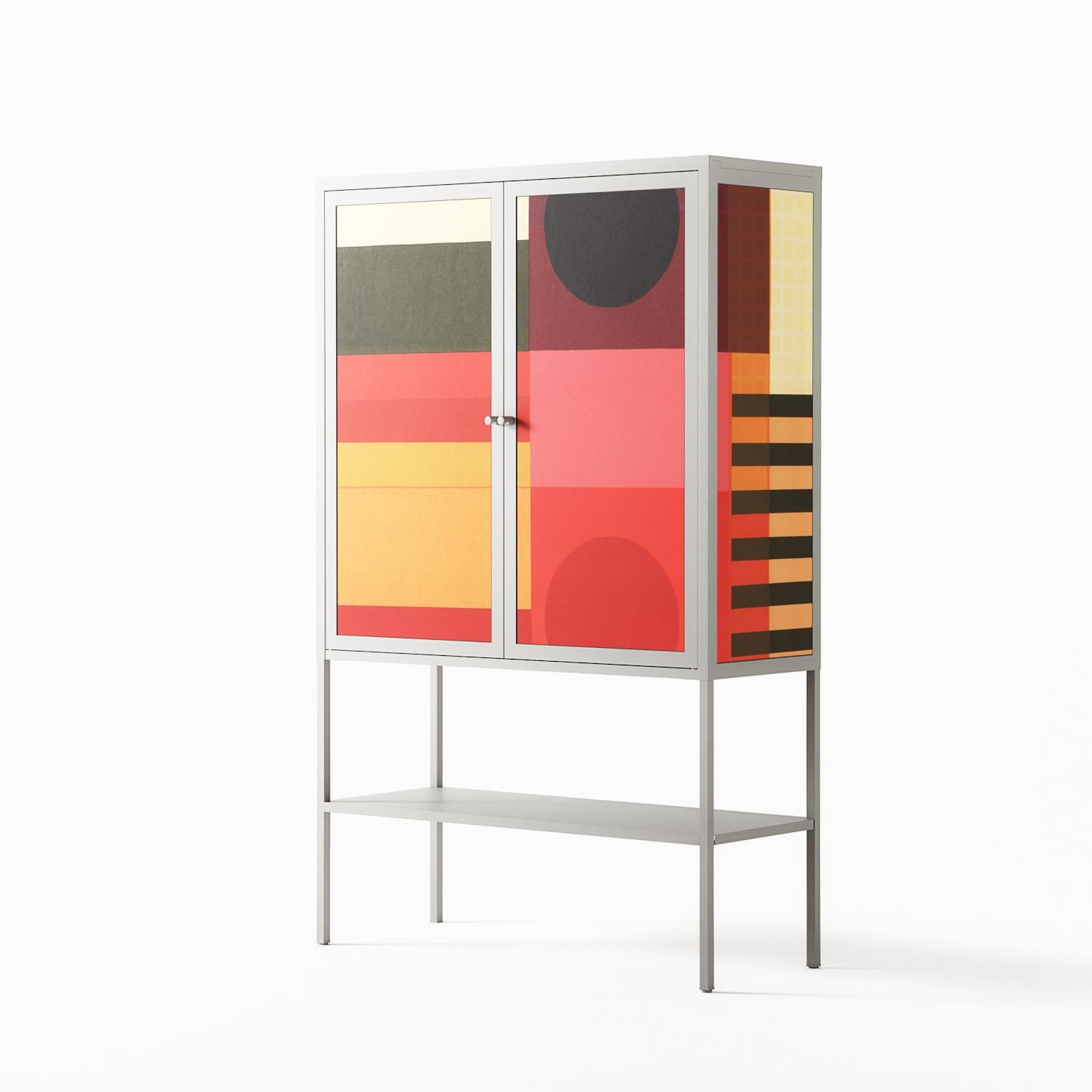 Turnstile - Loft Cabinet - Rikki Hewitt - Chalk - Overlay Metal