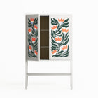 Blooming Folk Garden - Loft Cabinet - Sandra Hutter - Chalk - Overlay Metal