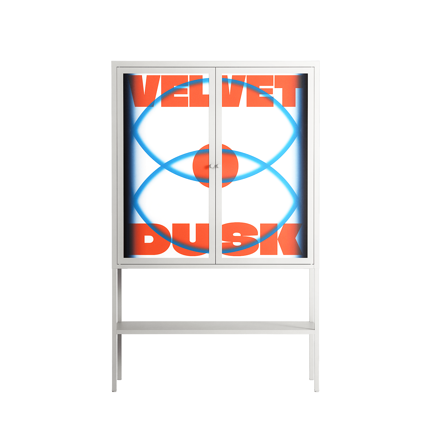 Velvet Dusk - Loft Cabinet - Oluwaseyi Samuel Adebayo - Chalk - Overlay Metal
