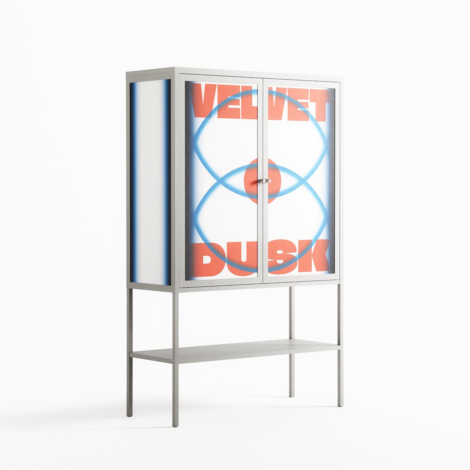 Velvet Dusk - Loft Cabinet - Oluwaseyi Samuel Adebayo - Chalk - Overlay Metal