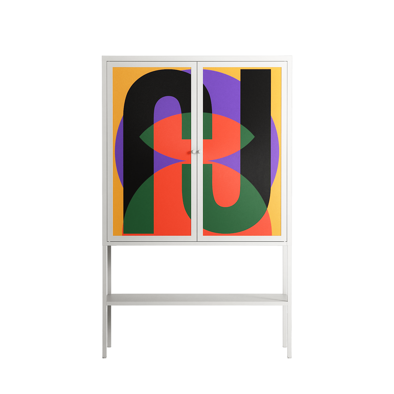 JJ - Loft Cabinet - Oluwaseyi Samuel Adebayo - Chalk - Overlay Metal