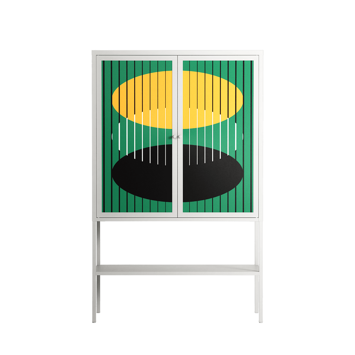 Soul Split - Loft Cabinet - Oluwaseyi Samuel Adebayo - Chalk - Overlay Metal