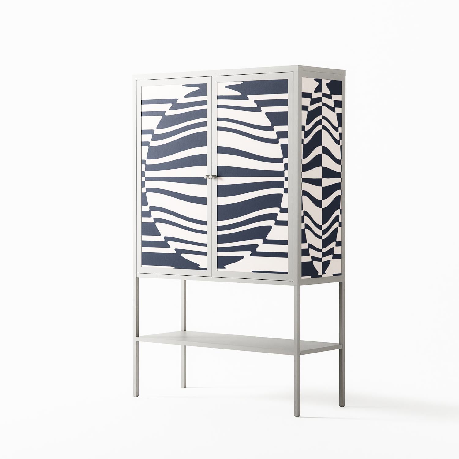 Wave Lens - Loft Cabinet - Oluwaseyi Samuel Adebayo - Chalk - Overlay Metal