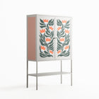 Blooming Folk Garden - Loft Cabinet - Sandra Hutter - Chalk - Overlay Metal