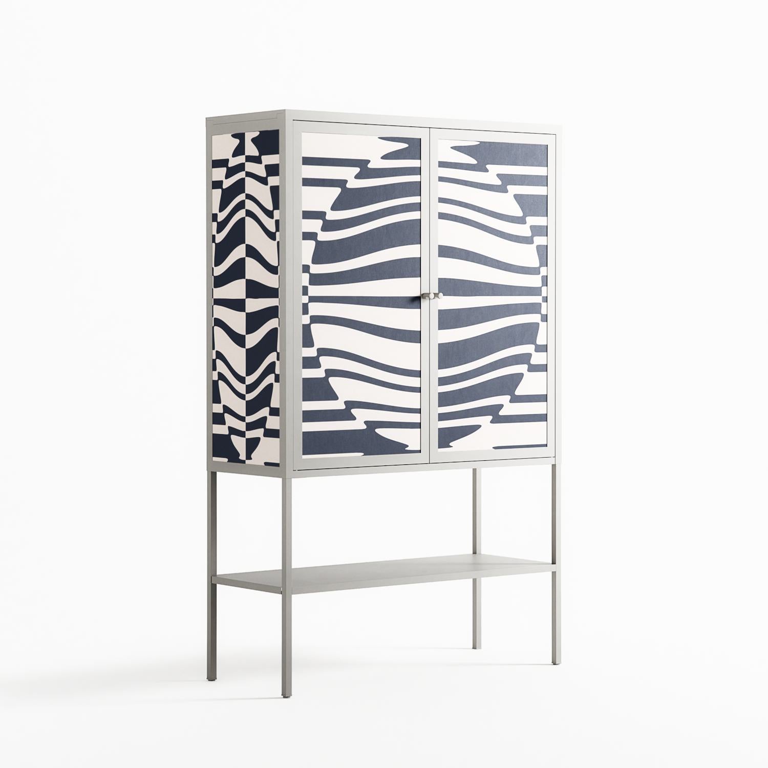 Wave Lens - Loft Cabinet - Oluwaseyi Samuel Adebayo - Chalk - Overlay Metal
