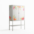 Abstract Spring Flowers - Loft Cabinet - Raissa Oltmanns - Chalk - Overlay Metal