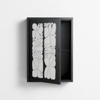 White Flowers - Wall Cabinet - Konrad Blaszczyk - Antracite - Overlay Metal