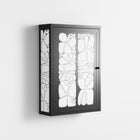 White Flowers - Wall Cabinet - Konrad Blaszczyk - Antracite - Overlay Metal