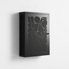 Black Flower - Wall Cabinet - Konrad Blaszczyk - Antracite - Overlay Metal