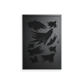 Black Birds - Wall Cabinet - Konrad Blaszczyk - Antracite - Overlay Metal