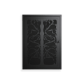Black Potted Plant - Wall Cabinet - Konrad Blaszczyk - Antracite - Overlay Metal