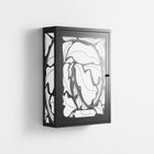 White Potted Plant - Wall Cabinet - Konrad Blaszczyk - Antracite - Overlay Metal
