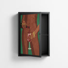 Wine And Me - Wall Cabinet - Raissa Oltmanns - Antracite - Overlay Metal