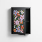 Floral Delight - Wall Cabinet - Sandra Hutter - Antracite - Overlay Metal