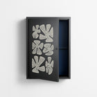 Blue Flower - Wall Cabinet - Magdalena Marchocka - Antracite - Overlay Metal