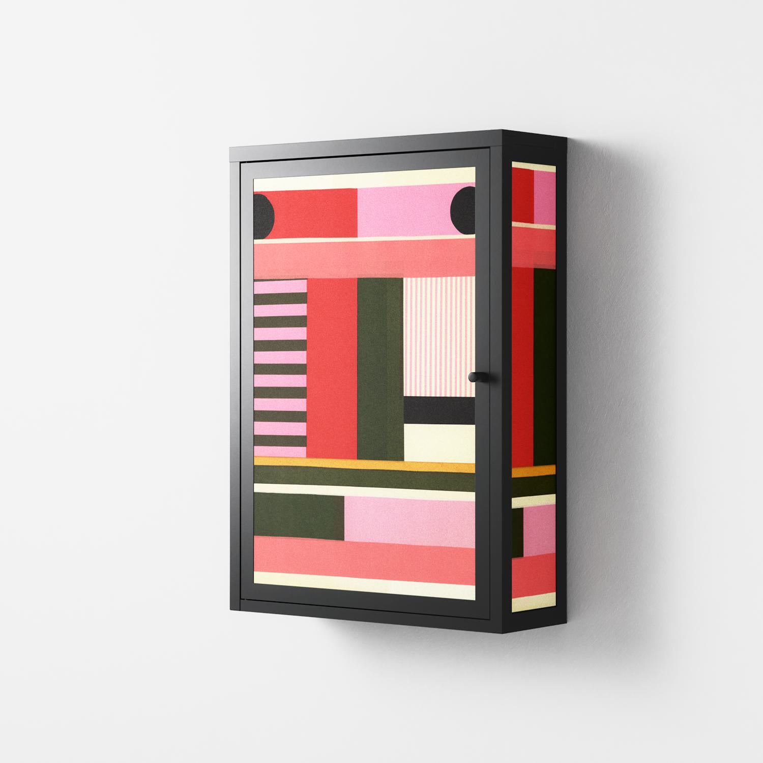 Harmonic - Wall Cabinet - Rikki Hewitt - Antracite - Overlay Metal