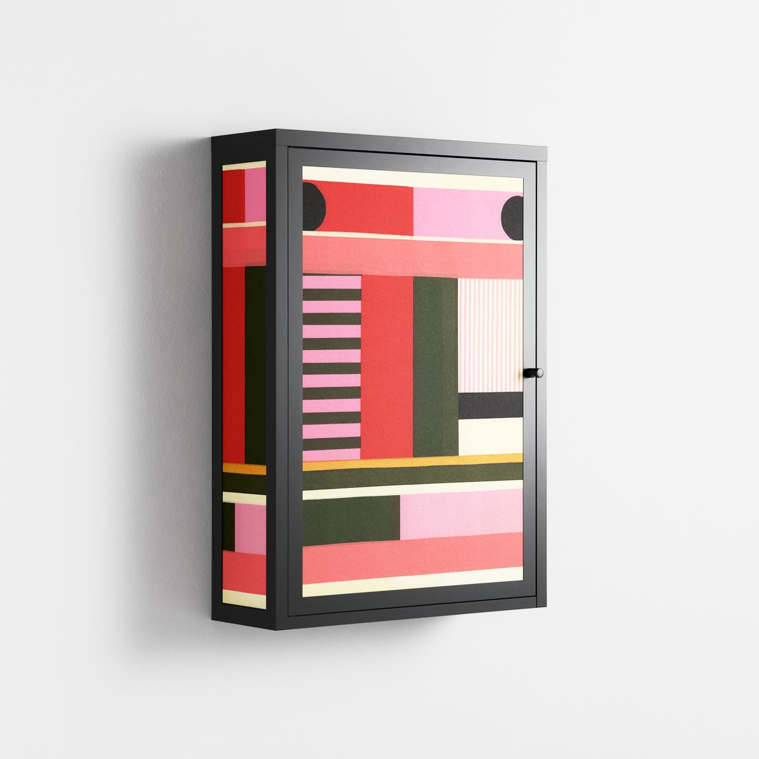 Harmonic - Wall Cabinet - Rikki Hewitt - Antracite - Overlay Metal